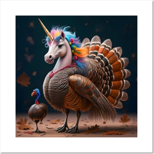 Unicorns Crashing Thanksgiving!!! Posters and Art